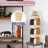 Natheeph Rotating Wooden Display Rack with Two Card Sticker for