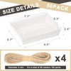 DeziWood 7x5 Inches Charcuterie Boxes with Clear Lids, 50 Pack