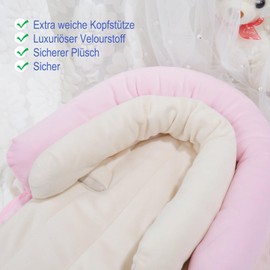 INFANZIA 2-in-1 Baby Seat Reducer Universal for All Prams, Buggies, Newborn Insert, Headrest for Baby Car Seat and Car Seats (Pink)