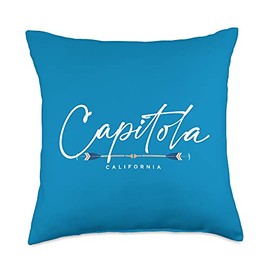 Capitola California Apparel Capitola California Oars Graphic Throw Pillow, 18x18, Multicolor