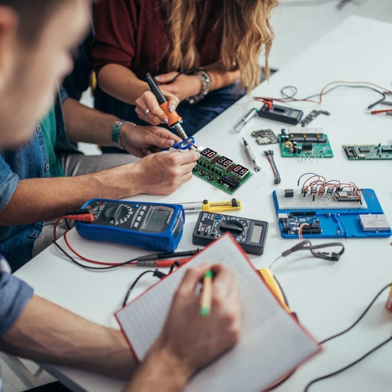 DONGKER Digital Clock Soldering DIY Exercise Kits 6-Bit with Board