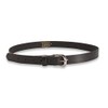 Hawkdale Womens Leather Belt - 1 Inch Skinny - Black,