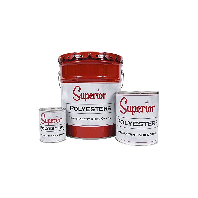 Superior Stone Polyester Transparent Knife-Grade Adhesive (1 Gallon) for Natural