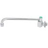 Copper Alloy Silver Wall‑Mounted 360 Degree Rotating Faucet Semi‑Automatic Kitchen