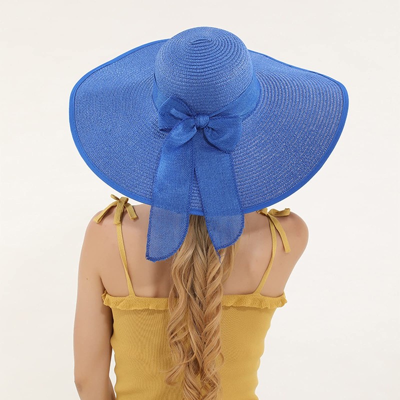 MMOOVV Straw Hats Summer Visor Protection Hat with Wide for
