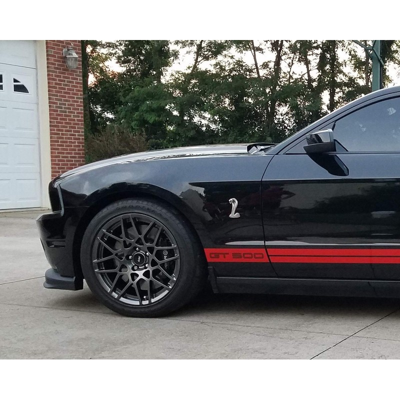 4-1/4" Chrome Cobra Snake Fender Emblems for 2007-2014 Shelby GT500
