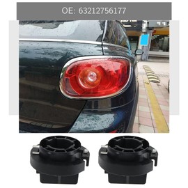 The Lord of the Tools 2Pcs Indicator Bulb Holder Replacement 63212756177 Compatible with Mini R56 R57 R58 R59 R61 Rear Tail Lamp Light Bulb Black