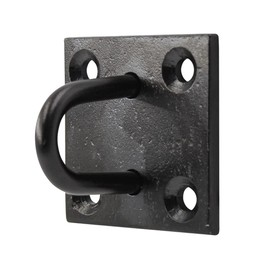 Faithfull FAICHBSTAPLE Black Japanned Steel Staple On Pre-Drilled Plate (50 x 50mm)