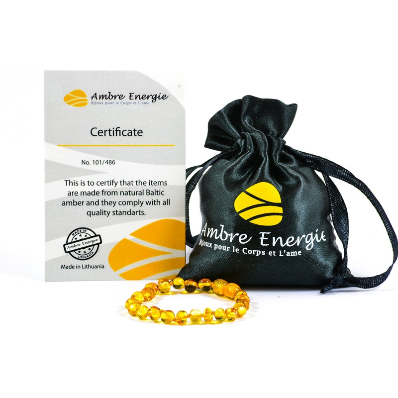 AmberJewellery 100% Baltic Amber Bracelet - Best Quality, Amber