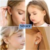 Dainty Stud Earrings for Women Sterling Silver Opad Ear Studs