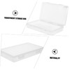 DOITOOL 2Pcs Transparent Cards Organizer Cases Durable Plastic Storage Boxes