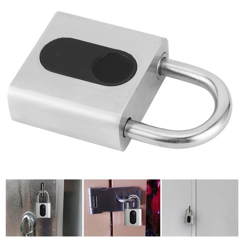 Smart Padlock Fingerprint Bluetooth APP Lock IP65 Waterproof AntiTheft for
