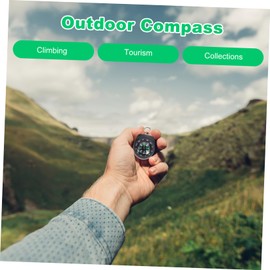 Sosoport 2pcs Detachable Compass for Watch Portable Camping Compass Outdoor Survival Tool for Hiking