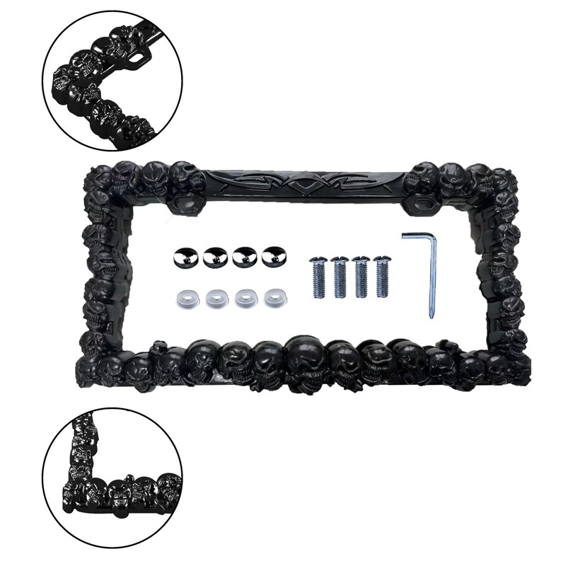 UpAuto 2PCS Car License Plate Frame American Standard License Plate