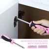 FASTPRO 33-Piece Pink Tool Kit, Household Tool Set with Screwdriver