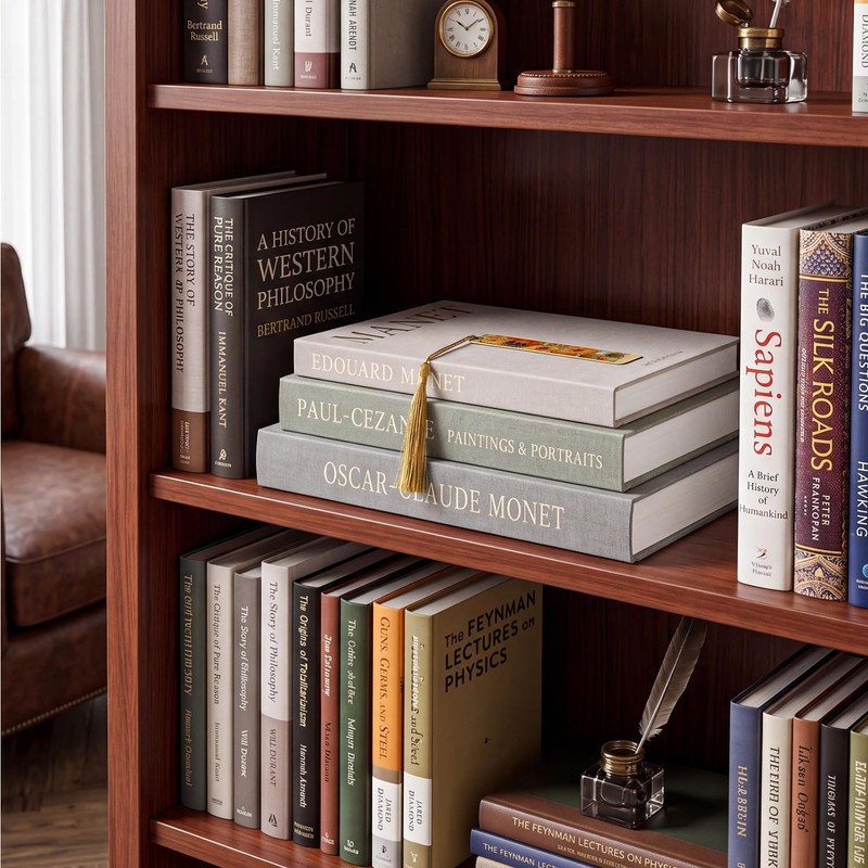 Linen Decorative Books, Set of 3 Fake Books for Coffee