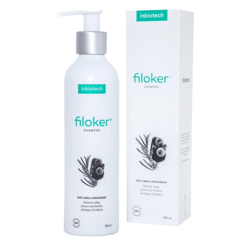 filoker shampoo anti-caida y antioxidante 250 ml