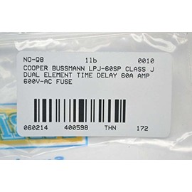 Nueva Clase Cooper Bussmann lpj-60sp J Dual Element 60 A 600 V-ac Fusible b400598