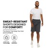 4 Pack: Men's Dry-Fit Sweat Resistant Active Athletic Performance Shorts