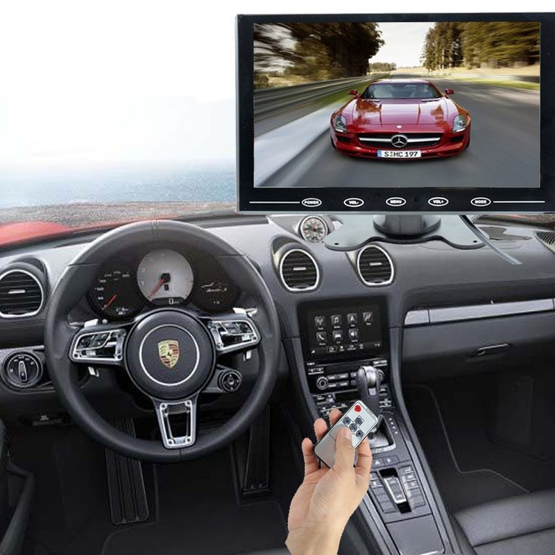 Camecho 9 Inch LCD Monitor HD Color Screen, 2 Video