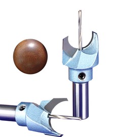 HUHAO Carbide Spherical Buddha Beads Woodworking Tools 10mm Shank 14mm Cut Dia Coated Cutter Drill Bit