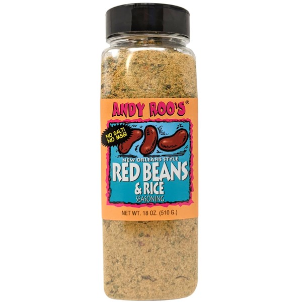 Andy Roo's Red Bean Creole Seasoning (No Salt, No MSG),