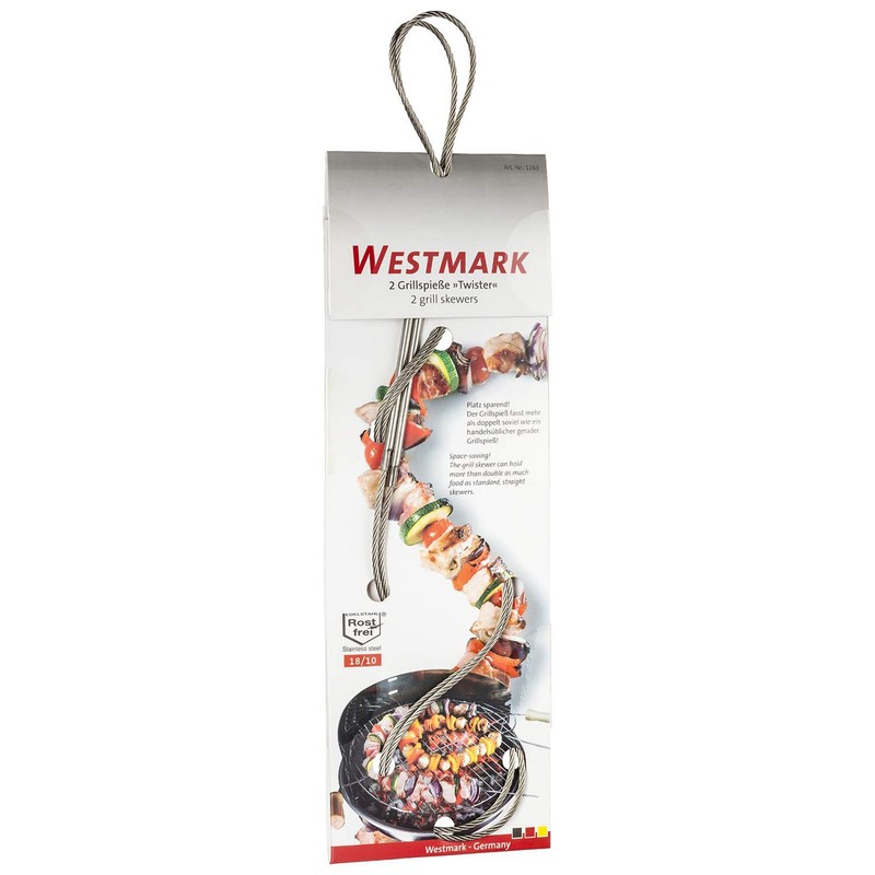Westmark Grilling Skewer Twister, Stainless Steel Silver, 74 x 0.4
