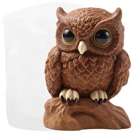GLITZXFH Owl Silicone Candle Molds Animal Resin Casting Mold for Candles Making Aromatherapy Candles Wax Polymer Clay Home Decoration
