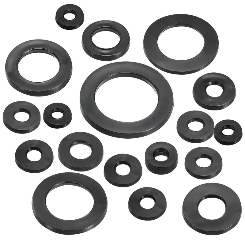 TA-VIGOR 10Pcs Rubber Flat Washers, 39mm OD, 25mm ID, 2.5mm