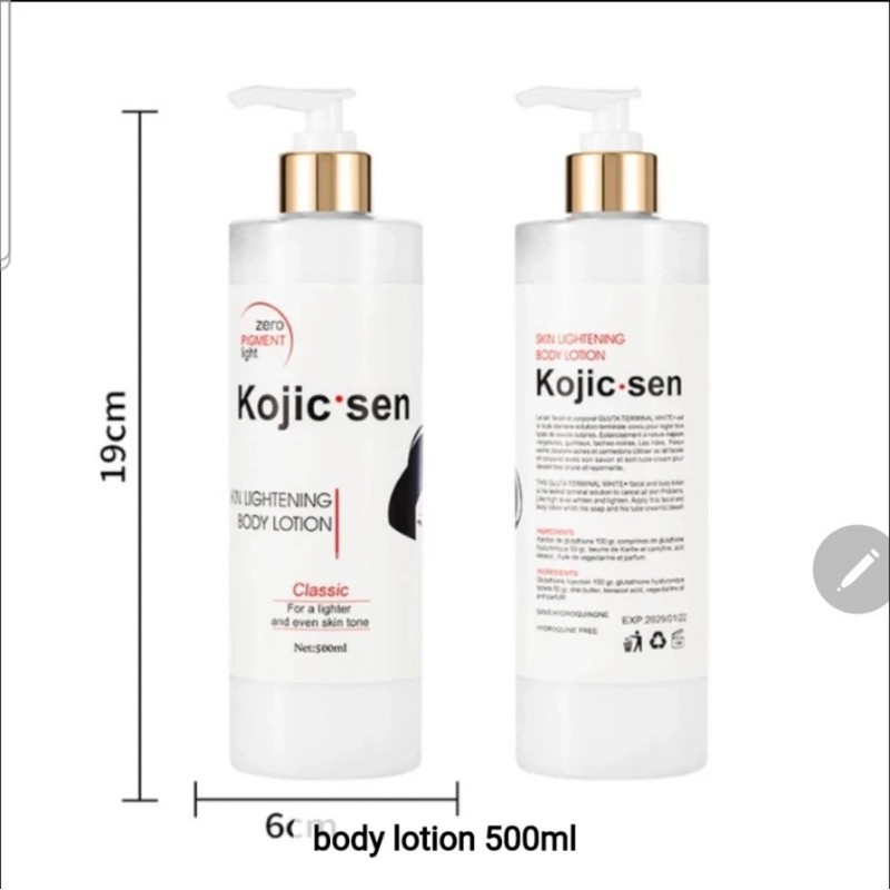Kojic Sen Skin Lighthening Body Lotion Darkspots Brightens, 16oz [USA
