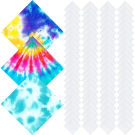 Chumia Cotton White Bandana for Tie Dying Bulk Blank Solid Handkerchiefs Unisex Bandanas Men Head Wrap, 22" x 22"(120 Pieces)