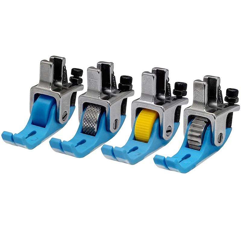 Fbshicung Narrow Roller Presser Foot for Industrial Single Needle Lockstitch