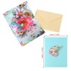 CawrdWhish Greeting Cards Butterfly Flower, Forever Flower Bouquet 3D Pop