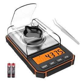 Brifit Digital Precision Scales 0.001 g - Mini Milligram Scales 50 g with Calibration Weight & Tweezers - Precision Pocket Scales for Jewellery, Spices, Laboratory with LCD Display & 6 Measuring Units