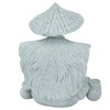 Fisherman Statue Sitting Fishing Old Man Figurine Small Desk Ornament