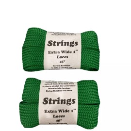 Strings Shoelace Company 1" Wide 45" 2 pair Shoelaces. Why wait for overseas when you can get it fast!
