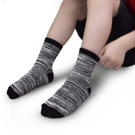 GENTABY Big Kids Socks 7-10 Years | 10 Pair Breathable Athletic Socks for Running & Daily Wear, Reinforced Arch Support