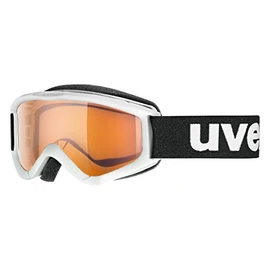 uvex anti-fog ski & snowboard goggles with UV protection for girls & boys, speedy pro, white/lasergold