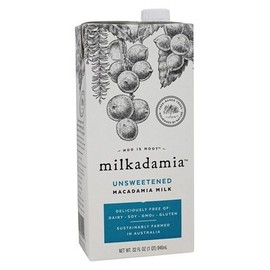Milkadamia Unsweetened, Macadamia Milk, 32 Oz (3 pack)