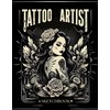 Tattoo Artist Sketchbook: Practice Sketchbook for Freehand Work with Plain