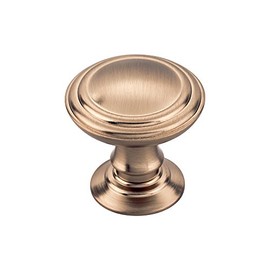 Top Knobs - TK320HB - Reeded Knob 1 1/4" - Honey Bronze - Chareau Collection