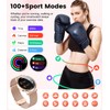 SUNKTA Thin Smart Watch for Women, 1.32" AMOLED Ladies Smart