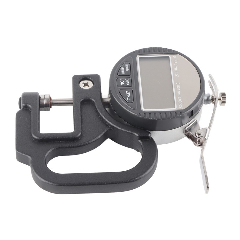 Digital Display Paper Leather Cloth Thickness Gauge Measuring Tool Range