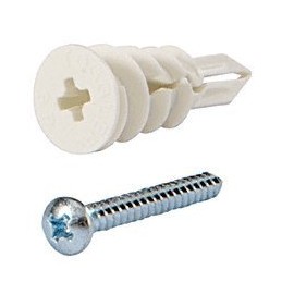 CRL Toggler SnapSkru Self-Drilling Drywall Anchors MINI with Screws Pack of 100 by CR Laurence