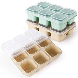 TAABHBU 3 Pack 6 Compartment Snack Containers with Lids, Snack Box