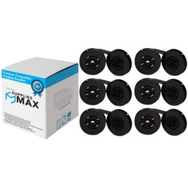 SuppliesMAX Compatible Replacement for Texas Instruments Omni 800 Model 711/810/880/885/895 Black Printer Ribbons (6/PK) (2246601-0003)