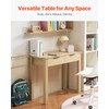 VEVOR Small Desk with Drawers, Wooden Table for Home Office,