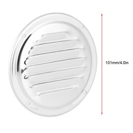 vent louvre grille Louvered Ventilator Grill, Marine Grade Stainless Steel Round Air Vent Louver Vent Grille Louvered Ventilator Grill Cover