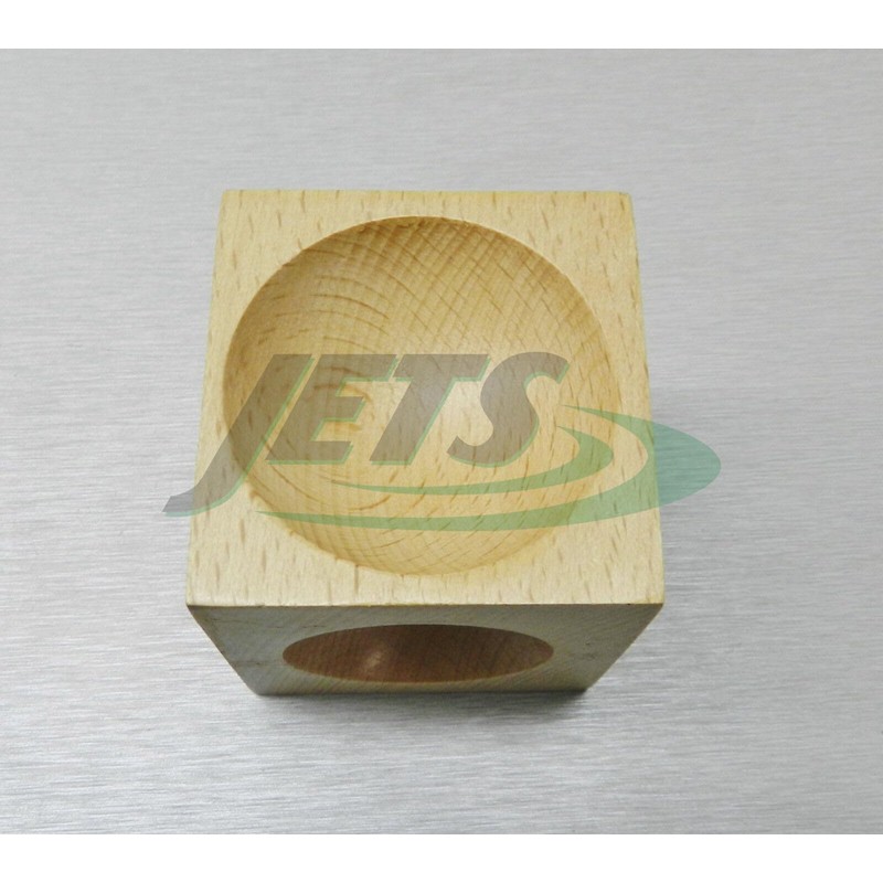 JTS Wood Dapping Block Wooden Doming Cube 2" Square Cube