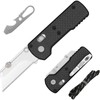 Folding Pocket Utility Knife, Quick Change Box Cutter with Rail
